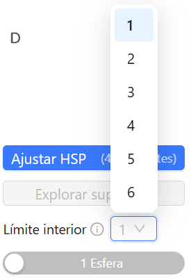 Desplegable del Límite Interior